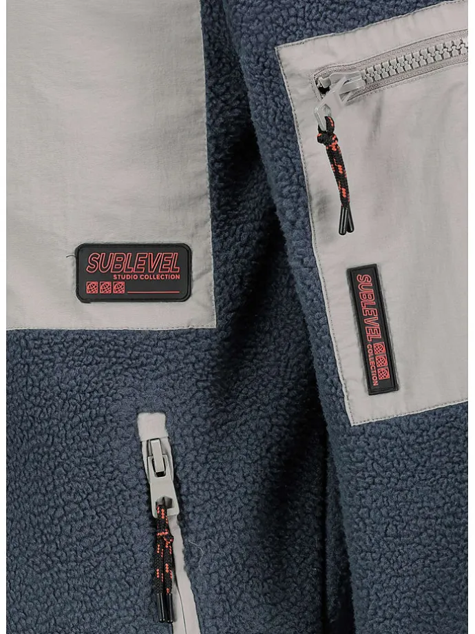 Fleecejacke in Dunkelblau