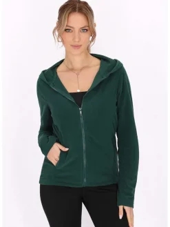 Fleecejacke in Dunkelgrün