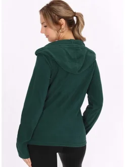 Fleecejacke in Dunkelgrün