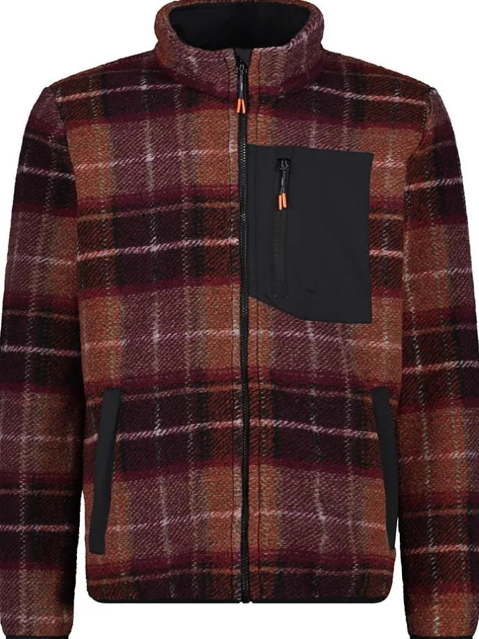 Fleecejacke in Hellbraun