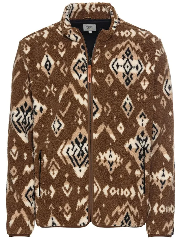 Fleecejacke in Hellbraun