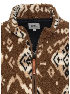 Fleecejacke in Hellbraun