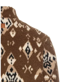 Fleecejacke in Hellbraun