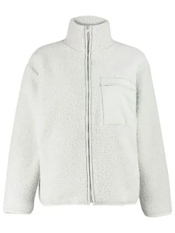Fleecejacke in Hellgrau
