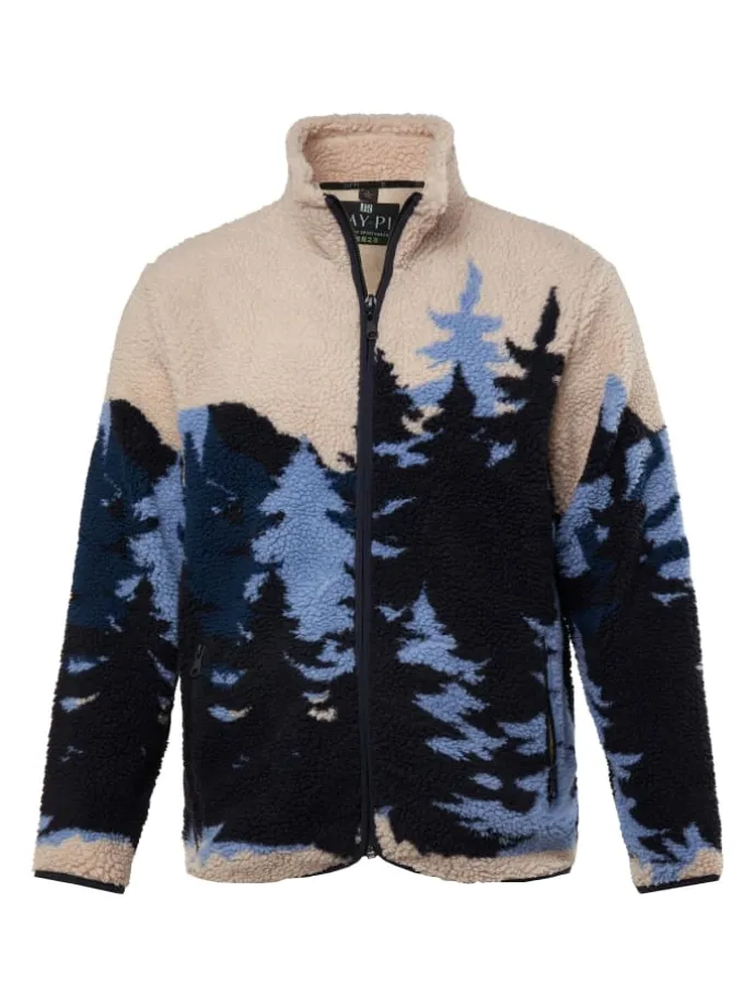 Fleecejacke in navy blau