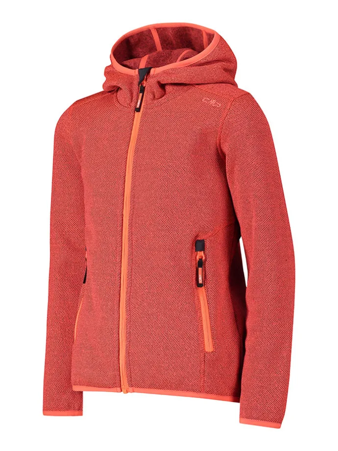 Fleecejacke in Orange