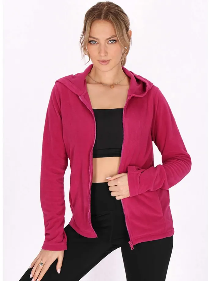 Fleecejacke in Pink