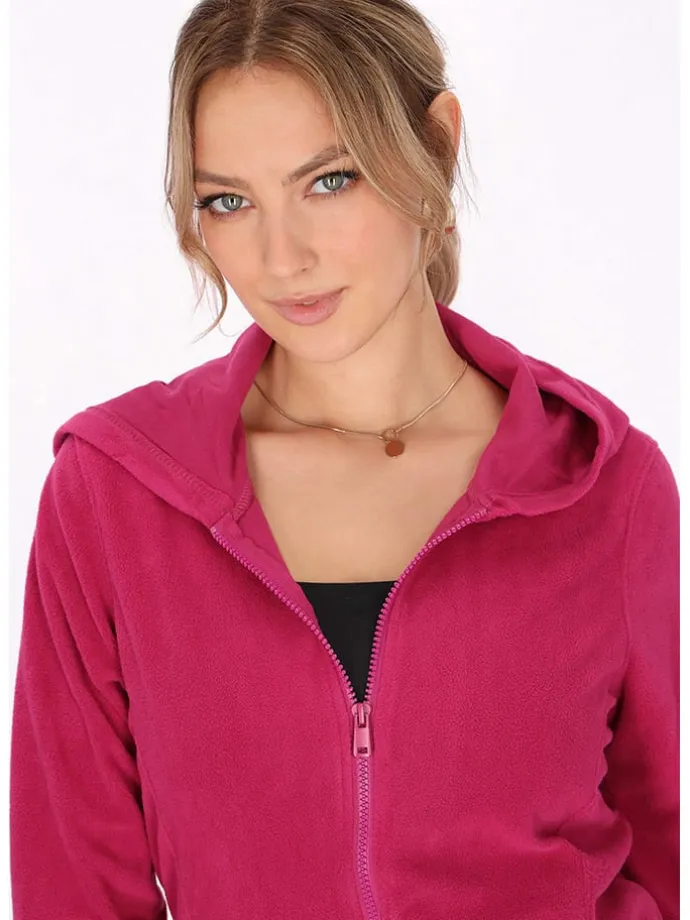 Fleecejacke in Pink