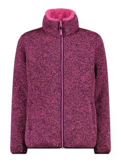Fleecejacke in Pink/ Schwarz