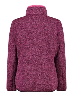 Fleecejacke in Pink/ Schwarz