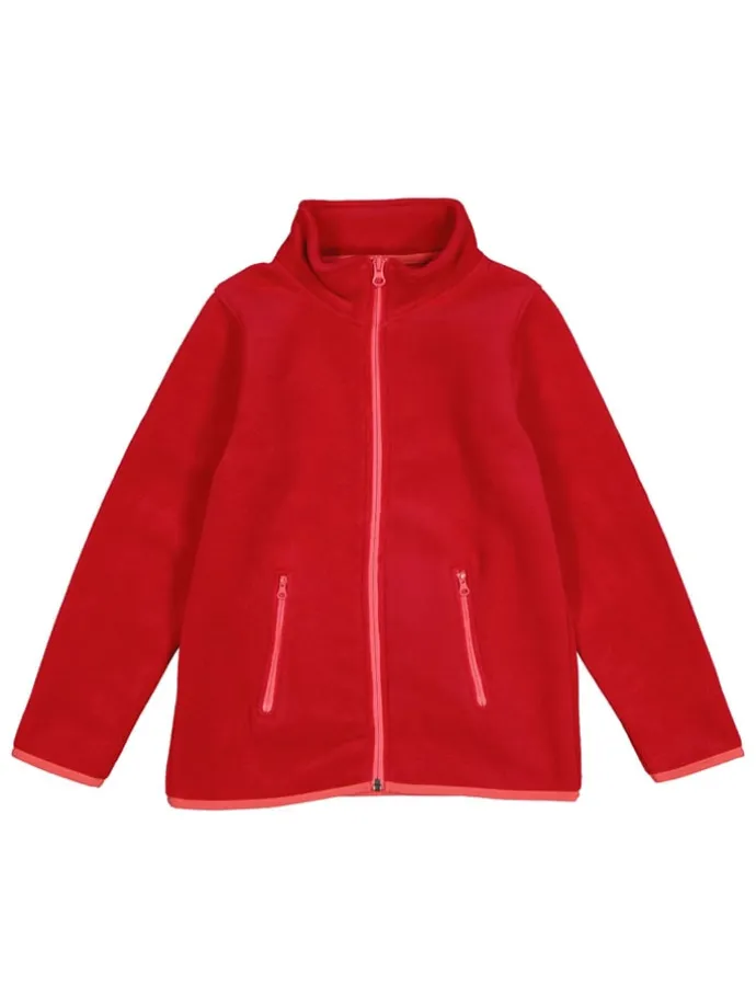 Fleecejacke in Rot