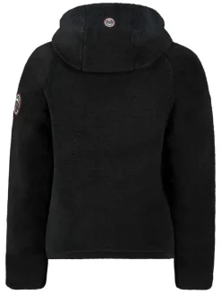 Fleecejacke in Schwarz