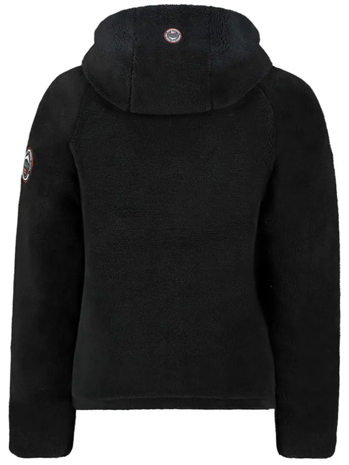 Fleecejacke in Schwarz