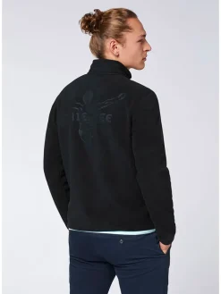Fleecejacke in Schwarz