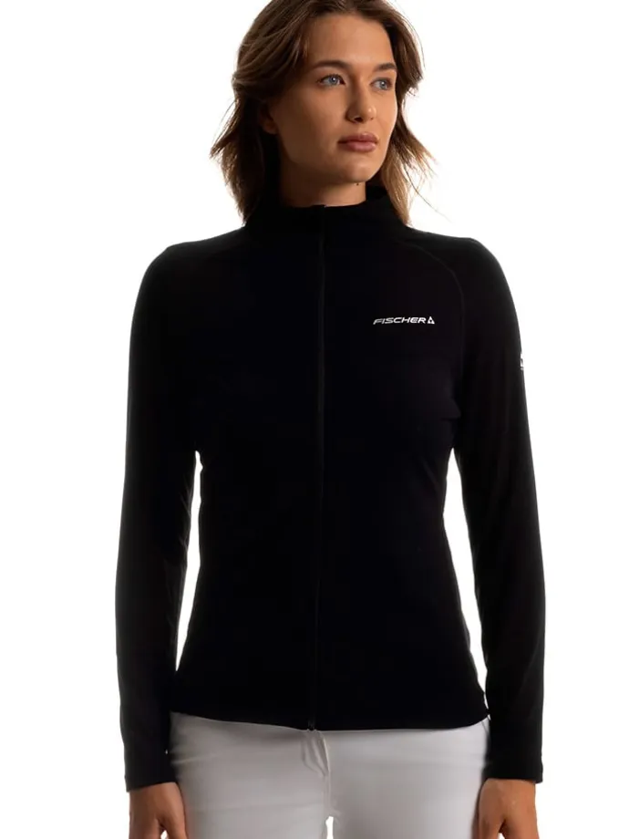 Fleecejacke in Schwarz