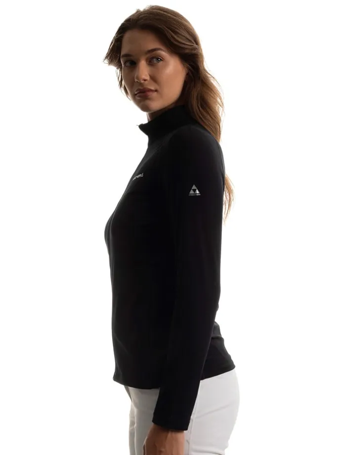 Fleecejacke in Schwarz