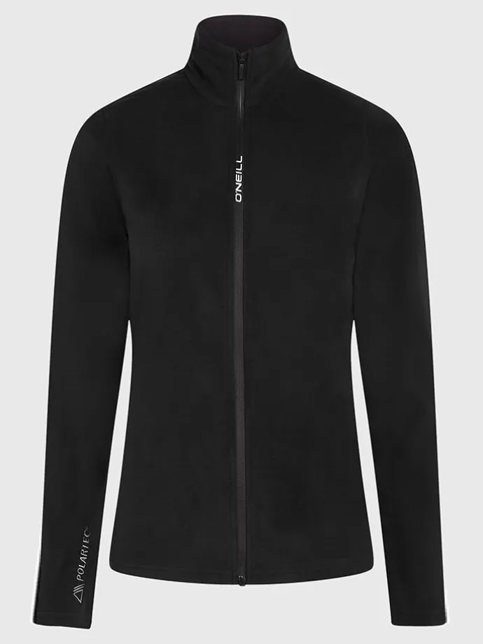 Fleecejacke in Schwarz