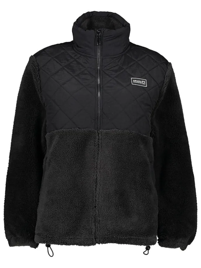 Fleecejacke in Schwarz