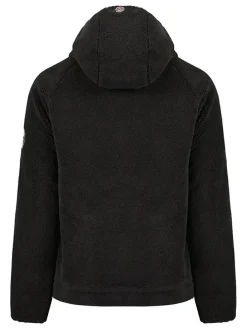 Fleecejacke in Schwarz