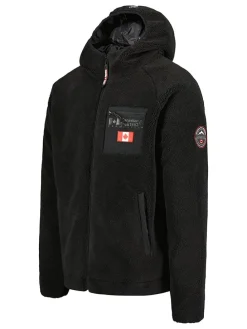 Fleecejacke in Schwarz