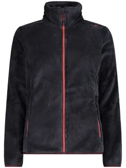 Fleecejacke in Schwarz