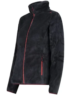 Fleecejacke in Schwarz