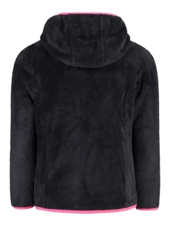 Fleecejacke in Schwarz