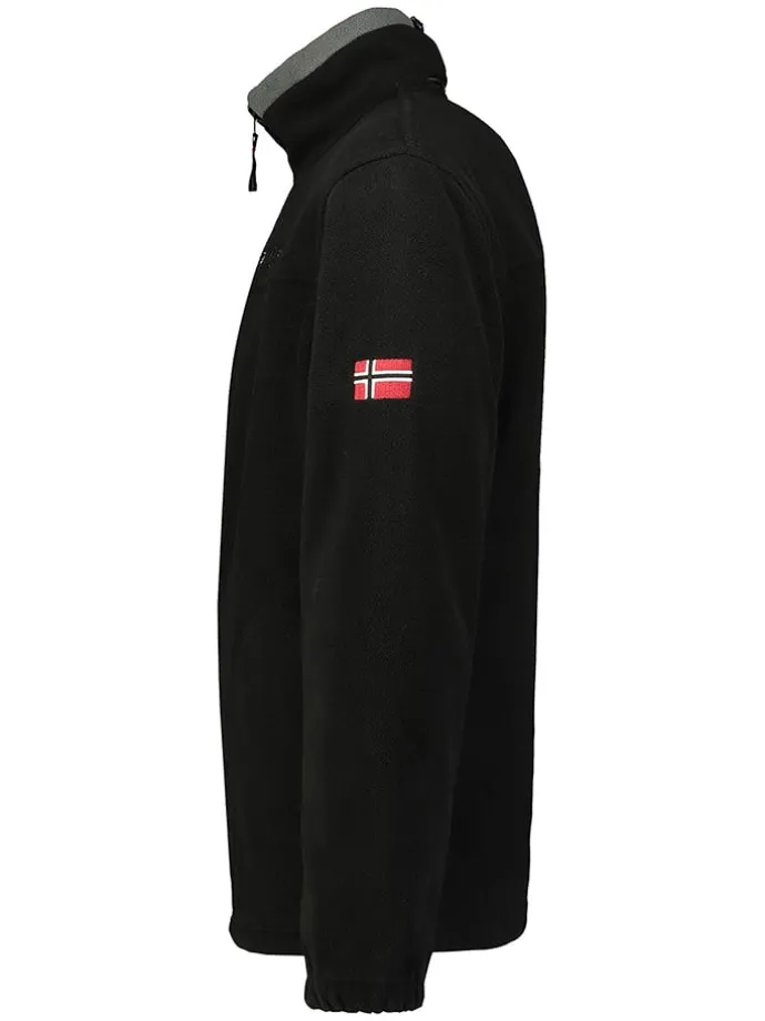 Fleecejacke in Schwarz