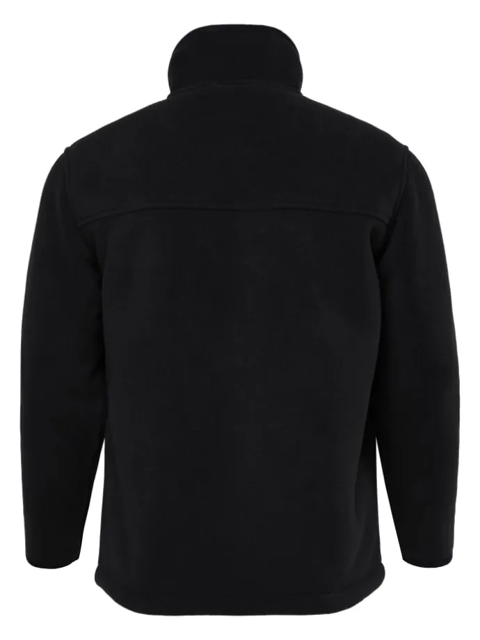 Fleecejacke in schwarz