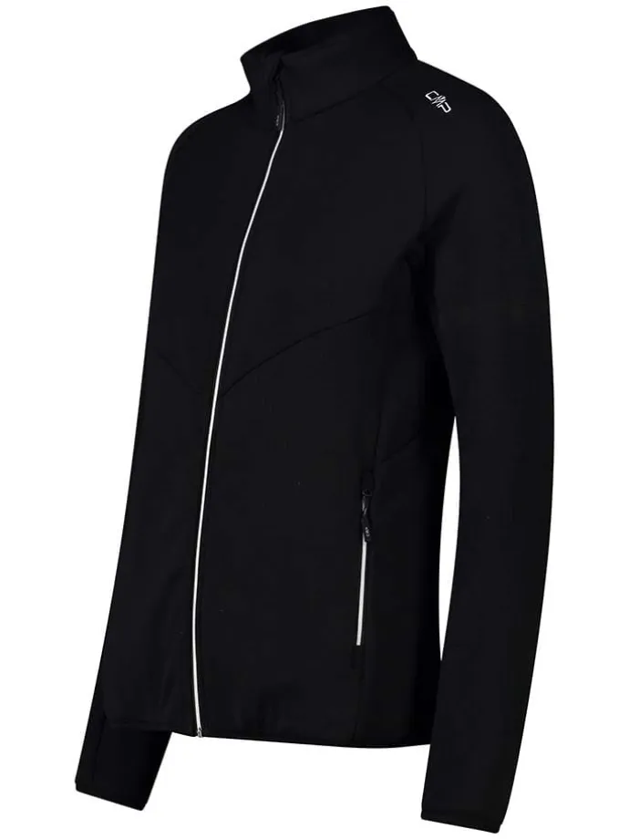Fleecejacke in Schwarz