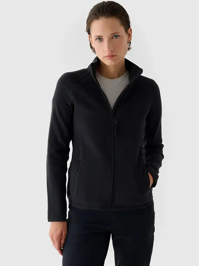 Fleecejacke in Schwarz