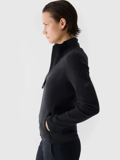 Fleecejacke in Schwarz