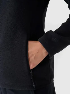 Fleecejacke in Schwarz