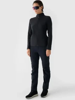 Fleecejacke in Schwarz