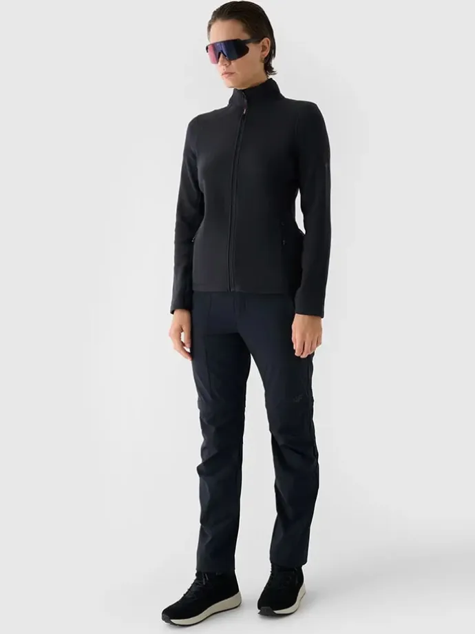 Fleecejacke in Schwarz