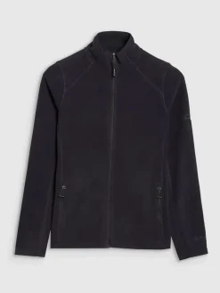 Fleecejacke in Schwarz