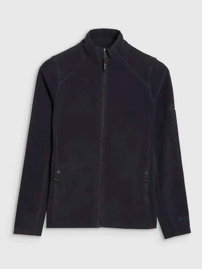 Fleecejacke in Schwarz