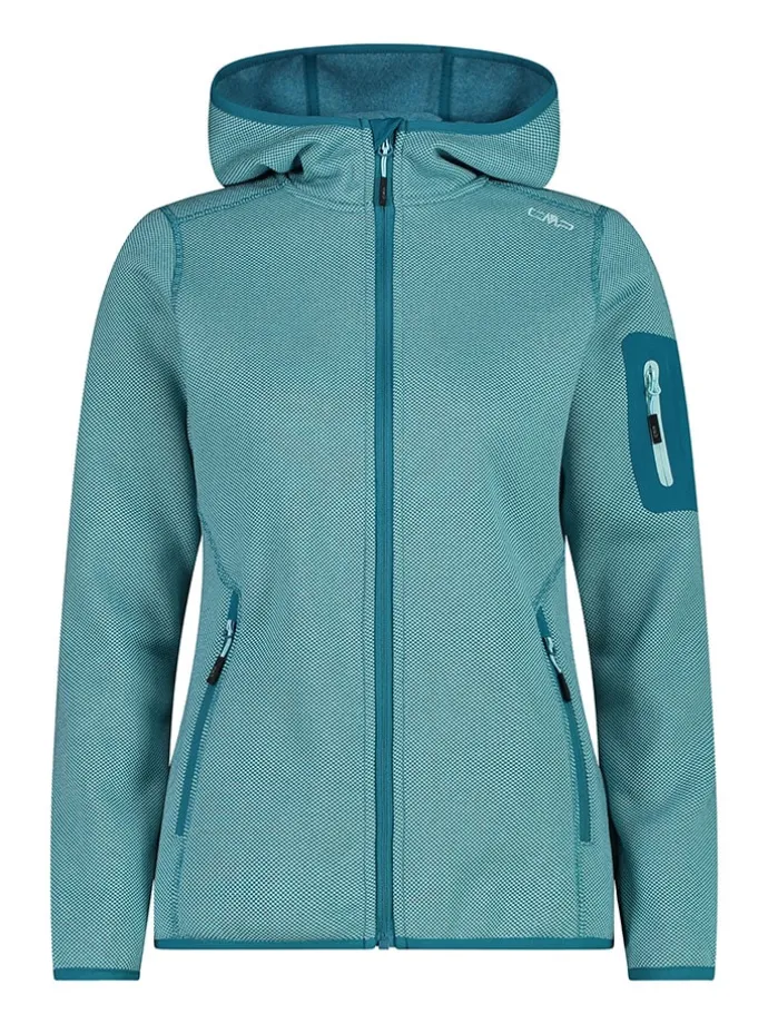 Fleecejacke in Türkis