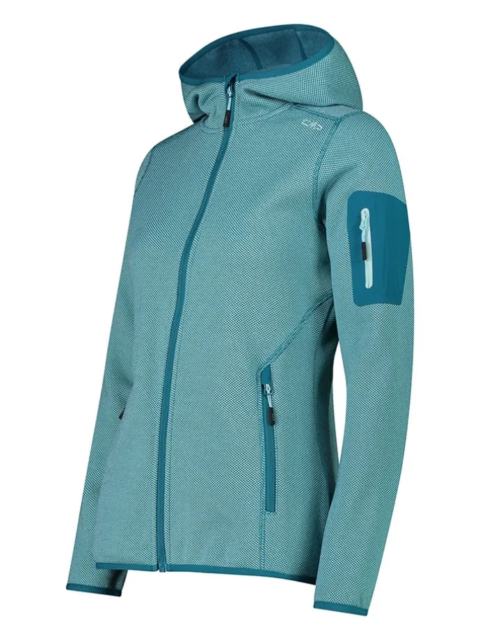 Fleecejacke in Türkis