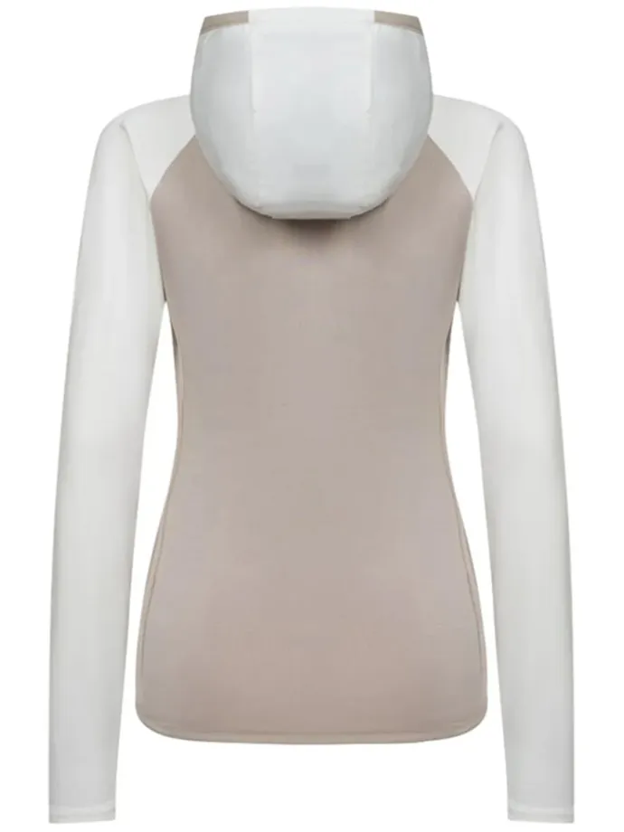 Fleecejacke "Linzor" in Beige/ Weiß