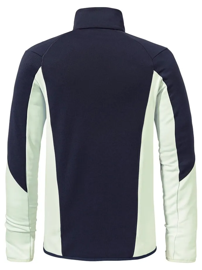 Fleecejacke "Lodron" in Dunkelblau/ Weiß