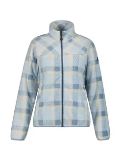 Fleecejacke "Moulins" in Beige/ Hellblau