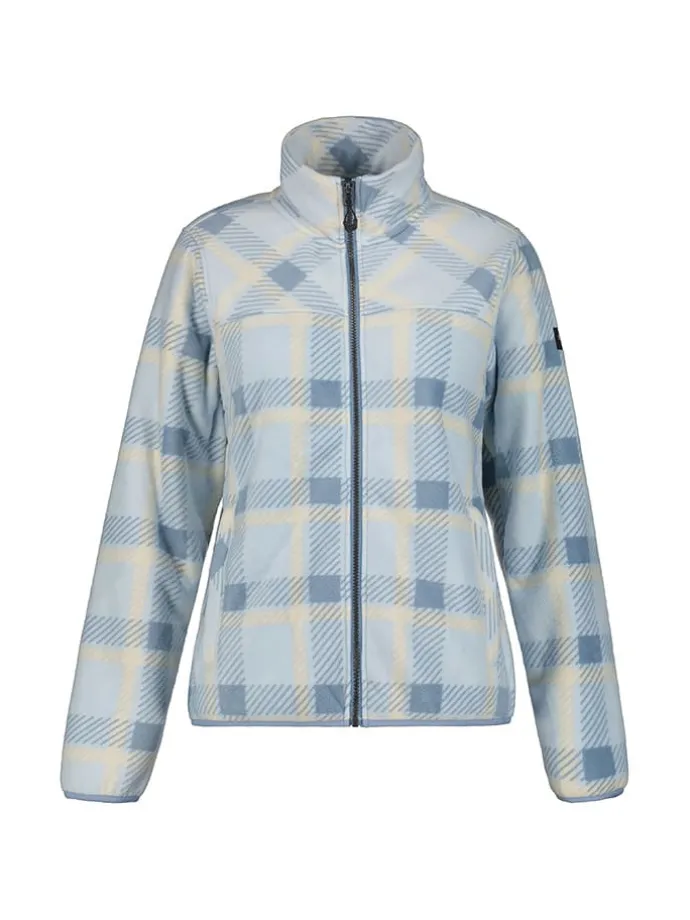 Fleecejacke "Moulins" in Beige/ Hellblau