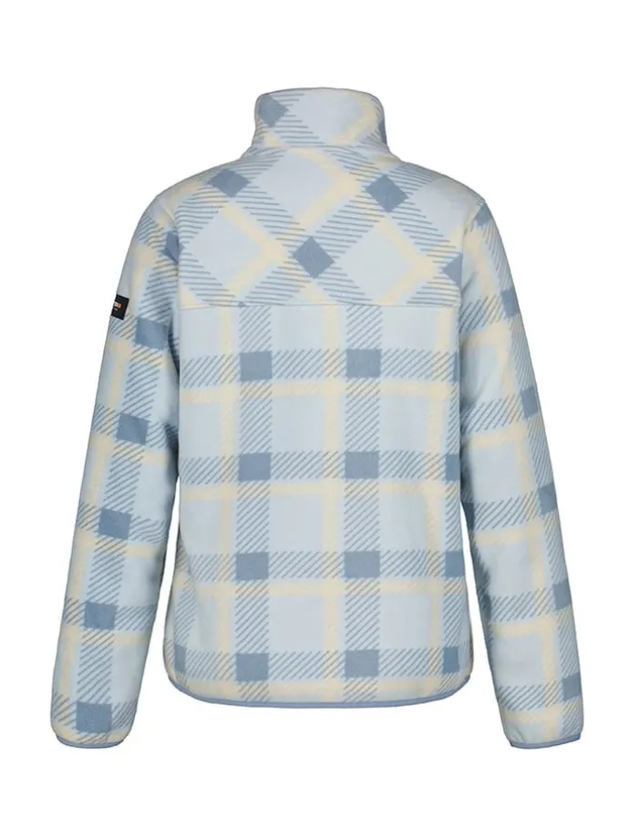 Fleecejacke "Moulins" in Beige/ Hellblau