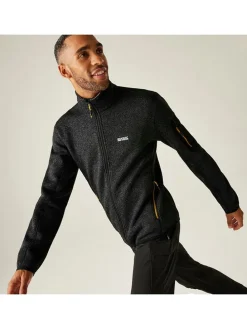 Fleecejacke "Newhill" in Schwarz