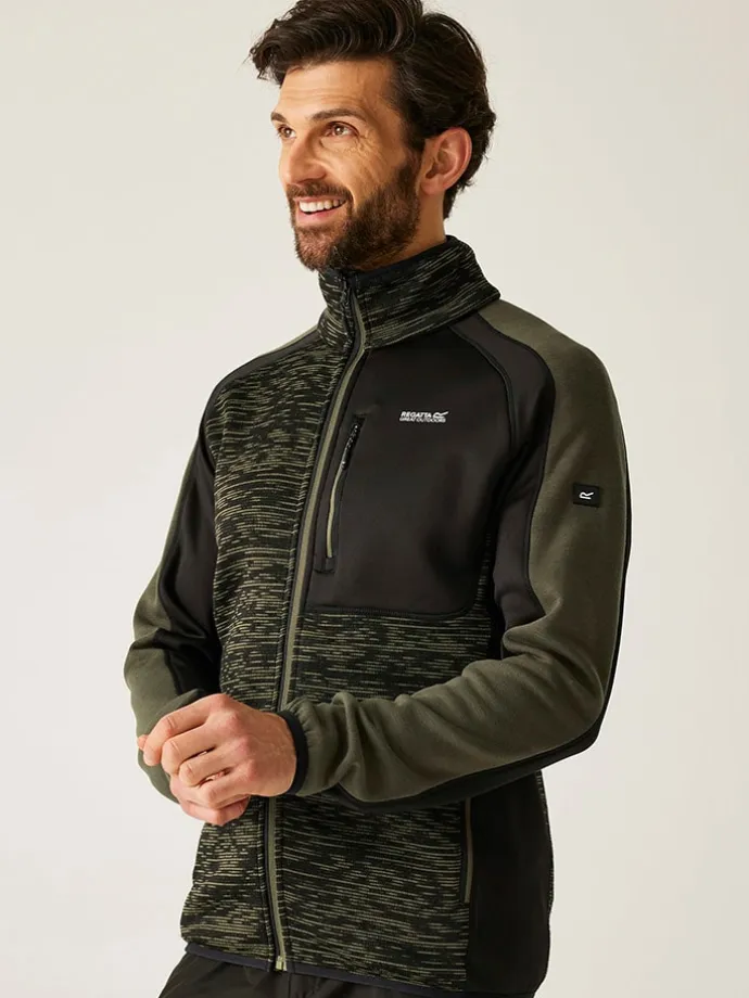 Fleecejacke "Oakar" in Khaki