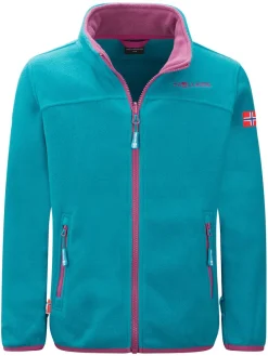 Fleecejacke "Oppdal" in Türkis