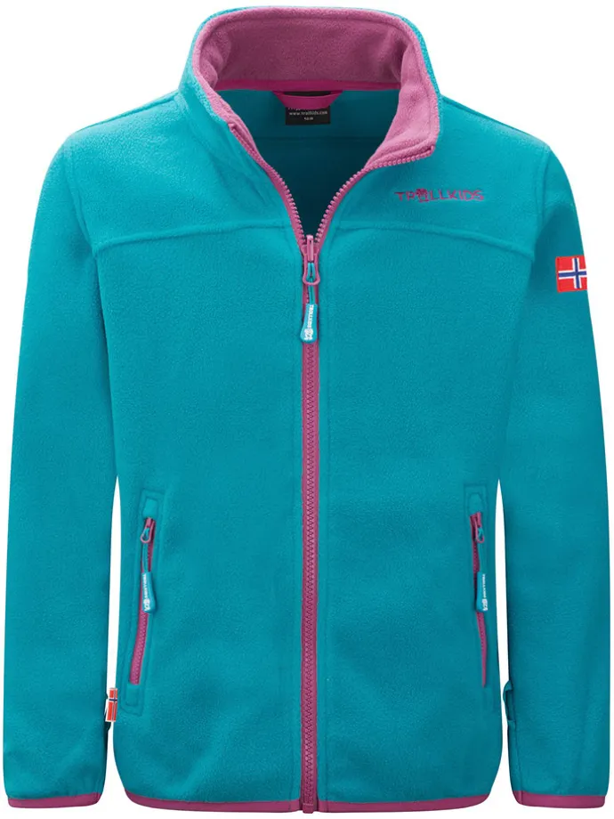 Fleecejacke "Oppdal" in Türkis