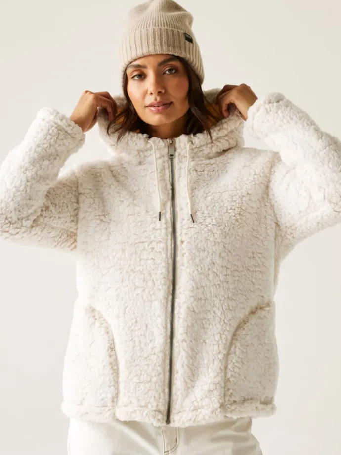 Fleecejacke "Orielle" in Creme