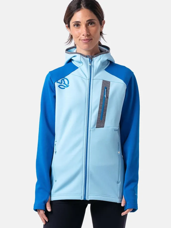 Fleecejacke "Punjak" in Blau/ Hellblau
